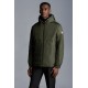 MONCLER Laurain Short Down Jacket Mens Hooded Puffer Down Coat Winter Outerwear Army Green