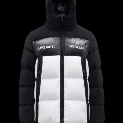 MONCLER Malavoy Short Down Jacket Mens Hooded Puffer Down Coat Winter Outerwear Black White