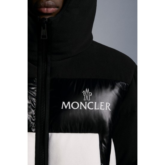 MONCLER Malavoy Short Down Jacket Mens Hooded Puffer Down Coat Winter Outerwear Black White