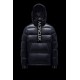 MONCLER Maury Down Jacket Mens Hooded Puffer Down Coat Winter Outerwear Night Blue