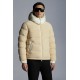 MONCLER Michon Down Jacket Mens Hooded Puffer Down Coat Winter Outerwear Sand Beige