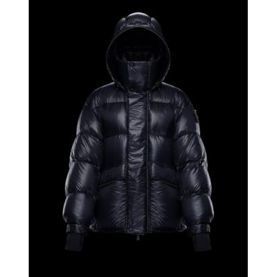 Moncler GRENOBLE Mens Puffers Hooded Down Jackets Navy Blue