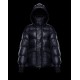 Moncler GRENOBLE Mens Puffers Hooded Down Jackets Navy Blue