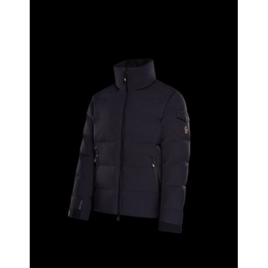 Moncler GRENOBLE Mens Puffers Hooded Down Jackets Short Casual Style Navy Blue