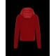 Moncler GRENOBLE Nylon Plain Logo Mens Padded Hooded Down Jackets Red