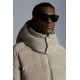 Moncler Maya Corduroy Jacket Short Quilted Down Jackets Mens Hooded Puffer Coat Winter Outwear Melange Light Gray