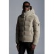 Moncler Maya Corduroy Jacket Short Quilted Down Jackets Mens Hooded Puffer Coat Winter Outwear Melange Light Gray