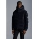 Moncler Maya Corduroy Jacket Short Quilted Down Jackets Mens Hooded Puffer Coat Winter Outwear Night Blue