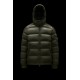 Moncler Maya Short Quilted Down Jacket Mens Hooded Puffer Coat Winter Outwear Army Green