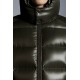 Moncler Maya Short Quilted Down Jacket Mens Hooded Puffer Coat Winter Outwear Army Green