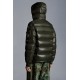 Moncler Maya Short Quilted Down Jacket Mens Hooded Puffer Coat Winter Outwear Army Green