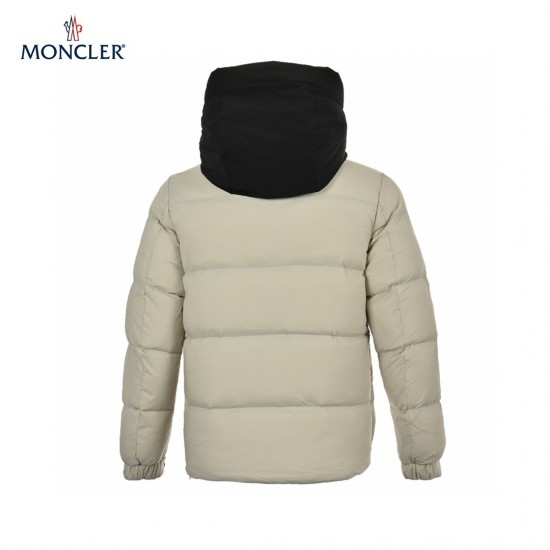 Best 22FW Moncler Madeira Hooded Short Black Navy Long Sleeves Down Jacket