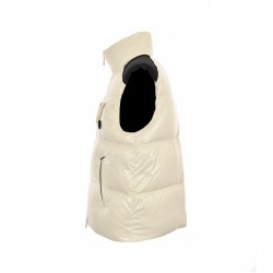 Latest 23FW Moncler Gilets Beige Black Sleeveless Down Vest Outerwear 