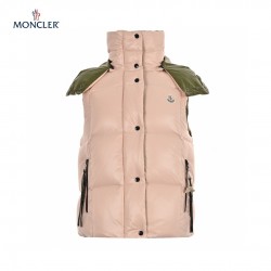 Cheap 23FW Moncler Gilets Pink Green Sleeveless Down Vest Outerwear 