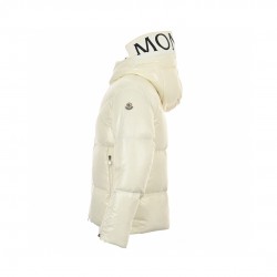 Discount 23FW Moncler Hooded Long Sleeves Short Down Jacket Beige Coats 