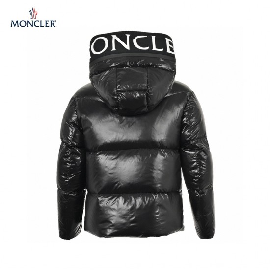 New 23FW Moncler Hooded Long Sleeves Short Down Jacket Black Coats