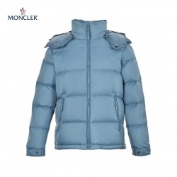 Latest 23FW Moncler Hoodie Long Sleeves Short Down Jacket Blue Coats 