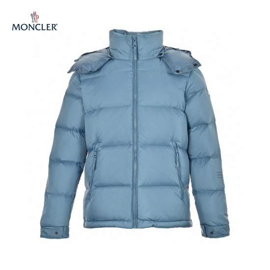 Latest 23FW Moncler Hoodie Long Sleeves Short Down Jacket Blue Coats