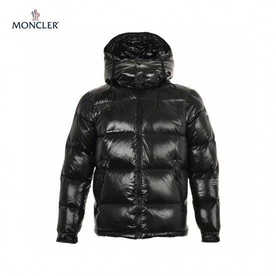 Cheap 23FW Moncler Montclar Quilted Shell Hooded Long Sleeves Short Down Jacket Black Coats