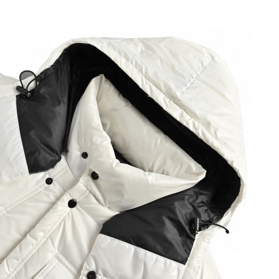 New 23FW Moncler x FRGMT Black White Long Sleeves Down Jacket