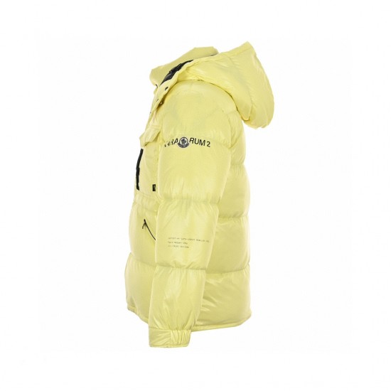 Best 23FW Moncler x FRGMT Black Yellow Long Sleeves Down Jacket