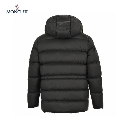 Buy Moncler Bauges Detachable Long Sleeves Short Down Jacket Black Coats