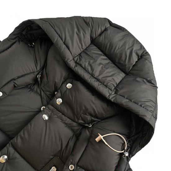 Buy Moncler Bauges Detachable Long Sleeves Short Down Jacket Black Coats