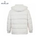 Best Moncler Maire Hooded Quilted Shell White Long Sleeves Down Jacket