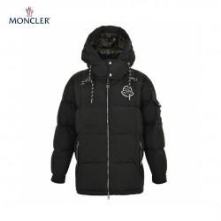 Hot Moncler Mariveles Long Sleeves Short Down Jacket Black Coats 