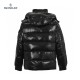 Latest Moncler Maya 70 Logo Appliqued Quilted Shell Hooded Short Black Down Jacket