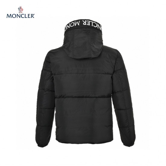 Cheap Moncler Montclar Quilted Shell Hooded Long Sleeves Short Down Jacket Blue Coats