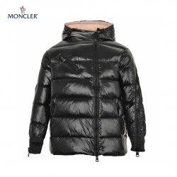 Discount Moncler Oversized Puffer Long Sleeves Short Down Jacket Black Coats 