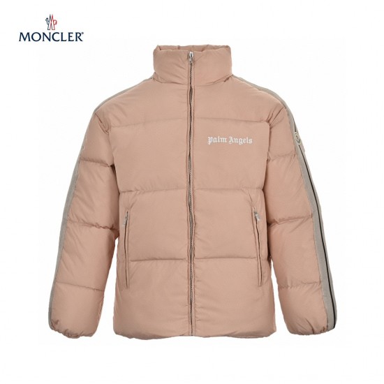 Sale Moncler x Palm Angels Pink  Long Sleeves Down Jacket