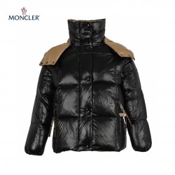 Latest Moncler Liriope Long Sleeves Short Parana Down Jacket Black Brown 