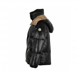 Latest Moncler Liriope Long Sleeves Short Parana Down Jacket Black Brown 