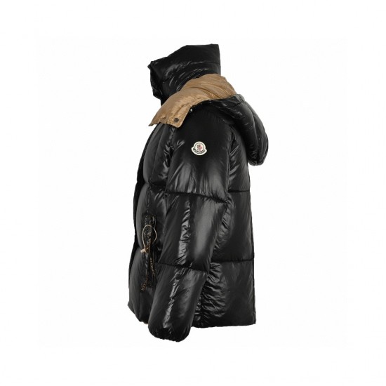 Latest Moncler Liriope Long Sleeves Short Parana Down Jacket Black Brown