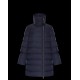 Moncler Down Jacket Lobelia Bell-Sleeve Puffer Coat Women Long Down Coat Winter Outwear Blue