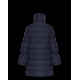 Moncler Down Jacket Lobelia Bell-Sleeve Puffer Coat Women Long Down Coat Winter Outwear Blue