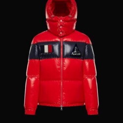 Moncler Gary Hooded Down Puffer Jacket Mens Down Parka Coat Winter Outwear Red 