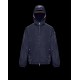 Moncler Grimpeurs Hooded  Down Jacket Mens Winter Down Coat Dark Blue