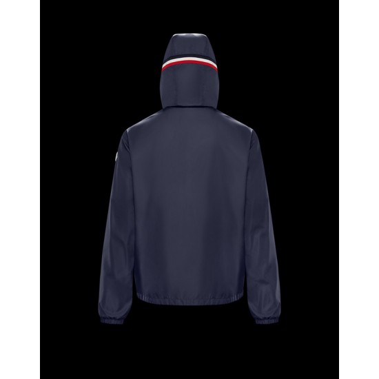 Moncler Grimpeurs Hooded  Down Jacket Mens Winter Down Coat Dark Blue