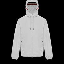 Moncler Grimpeurs Hooded Down Jacket For Men Winter Outwear White 