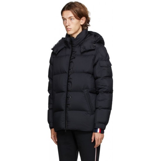 Moncler Harrods Hooded Padded Quilted Down Puffer Jacket For Men Black