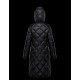 Moncler Hooded Down Jacket Women Long Down Coat Winter Ourtwear DUROC All Black