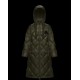 Moncler Hooded Down Jacket Women Long Down Coat Winter Ourtwear DUROC Army Green