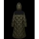 Moncler Hooded Down Jacket Women Long Down Coat Winter Ourtwear DUROC Army Green