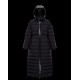 Moncler Hooded Down Jacket Women Long Down Coat Winter Ourtwear Grue Black