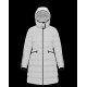 Moncler Hooded Down Jacket Women Long Down Coat Winter Ourtwear White