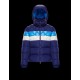 Moncler Hooded Winter Key Jacket Mens Down Puffer Coat Outwear Blue