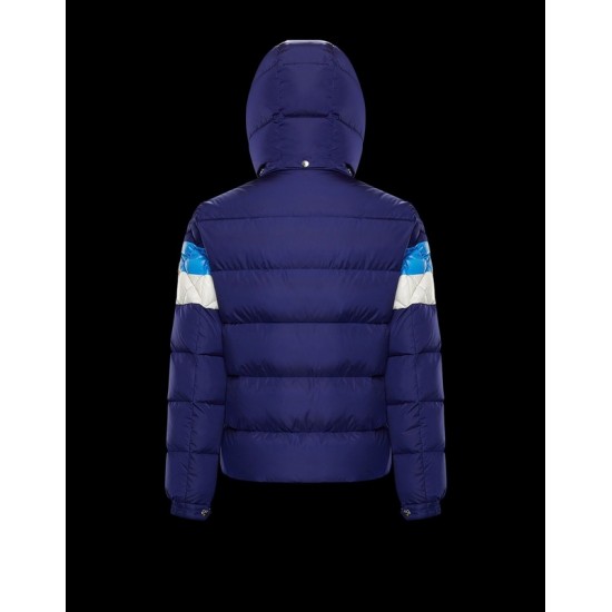 Moncler Hooded Winter Key Jacket Mens Down Puffer Coat Outwear Blue